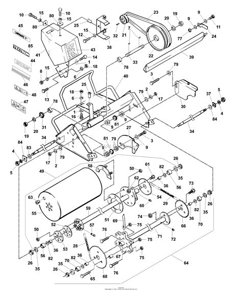 bunton bobcat ryan  lawnaire  briggs stratton parts diagram  aerator drive