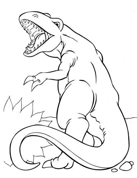 outstanding dinosaur coloring pages