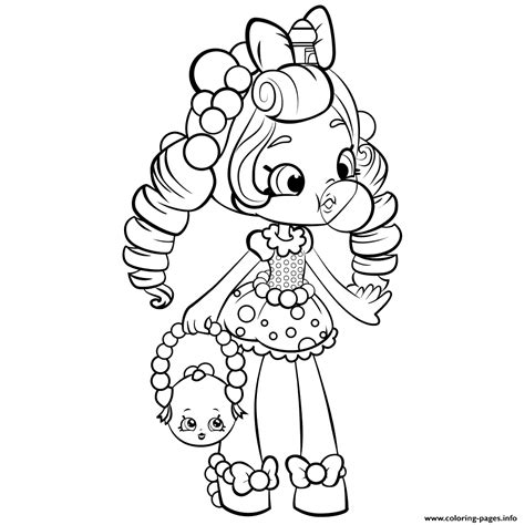 shopkins shoppies doll coloring pages printable