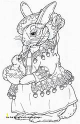 Coloring Pages Beatrix Bunny Brett Jan Easter Hat Potter Book Adults Embroidery Kids Colouring Inkspired Musings Egg Happy Adult Nanny sketch template