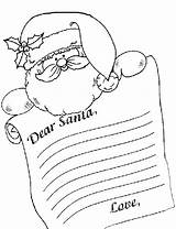 Santa Letter Template Coloring Write Dear Pages Form Letters Drawing Templates Printable Colouring Christmas Letterhead Kids Children Pdf Printables Gif sketch template