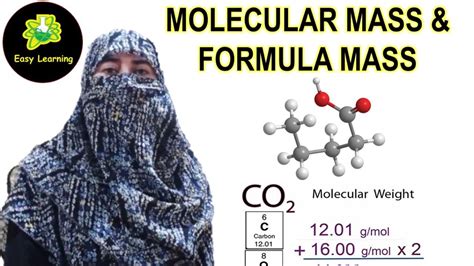 calculating molecular mass formula mass fundamentals  chemistryclass   level easy