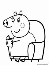 Peppa Pig Coloring Pages Clipartmag Printable Colouring Kids sketch template