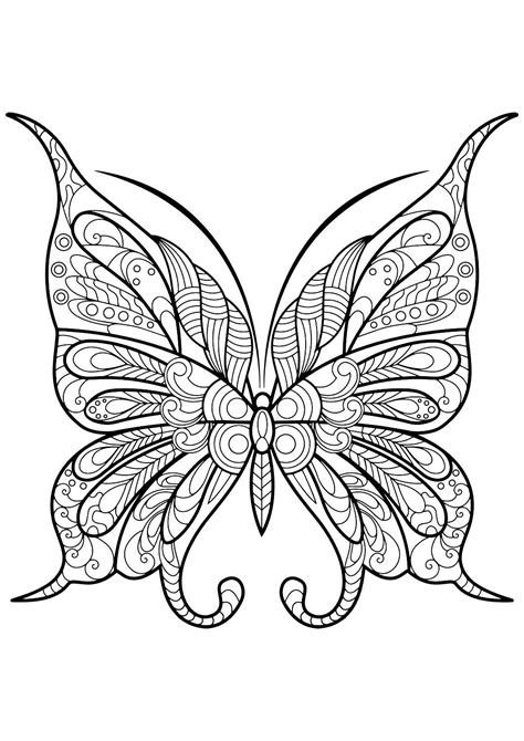 coloring book butterfly coloring page