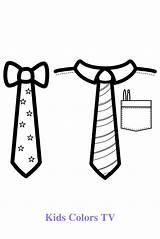 Necktie sketch template