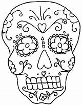 Coloring Dead Pages Skeleton Skull Printable Kids Print Sugar Face Easy Drawing Bones Axial Color Adults Template Colouring Sheets Sheet sketch template