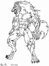 Werewolf Kleurplaat Crovirus Weerwolf Werewolves Letscolorit Werwolf Scary Malvorlagen Popular Th04 sketch template