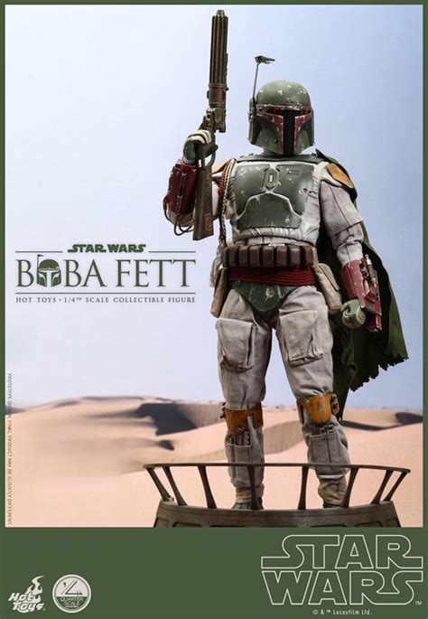 star wars return of the jedi 1 4 scale boba fett by hot toys the