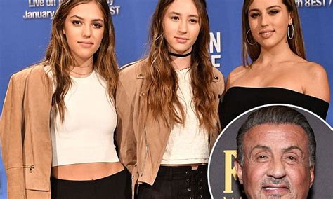 Sylvester Stallone S Daughters Look Radiant At Golden Globes Nomination