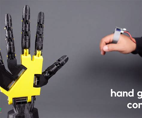 hand gesture controller  robotic  steps instructables