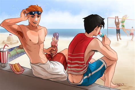 birdflash at the beach by bludwing hentai foundry