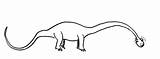 Diplodocus Coloring Long Pages Body Netart sketch template