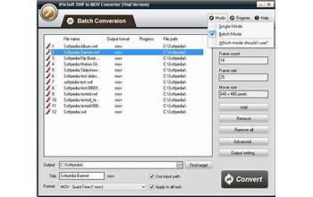 iPixSoft SWF to MOV Converter screenshot #1