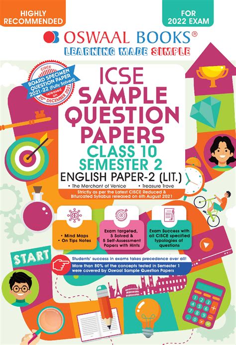 Download Oswaal Icse Sample Question Papers Class 10 Semester 2 English