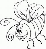 Bee Bumble Coloring Printable Pages Kids Template Outline Cartoon Draw Step Clipart Cliparts Insects Clip Library Drawings Cute Popular Drawing sketch template
