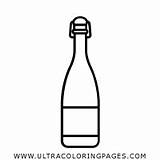 Bottiglia Página Uva Botella sketch template
