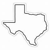 Texas Outline State Clipart Vector Shape Library sketch template