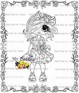 Big Nifty Baldy Besties Sherri Tm Fifty Instant Ann Dolls Doll Coloring Eye Head Digital sketch template