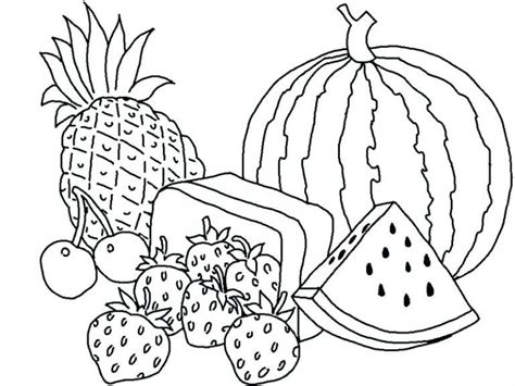 printable fruit coloring pages  kids fruit coloring pages