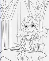 Coloring Frozen Pages Printable Elsa Disney Princess Filminspector Princesses Characters Movie sketch template