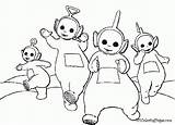 Coloring Teletubbies Book Popular sketch template