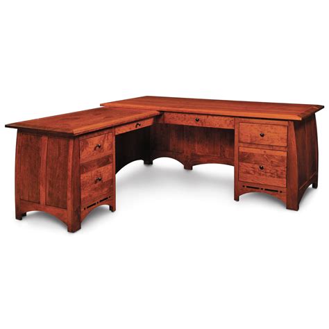 Simply Amish Aspen L Shape Desk With Right Return Mueller Furniture