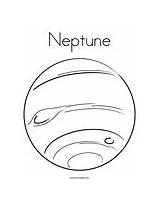 Neptune Coloring Drawing Pages Twistynoodle Planet Planets Colouring Mars Solar Space Uranus System Template Kids Print Jupiter Color Sheets Noodle sketch template