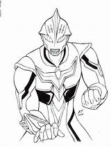 Ultraman Gambar Mewarnai Sketch Mewarna Coloring Anak Getdrawings Inks Putih Hitam sketch template