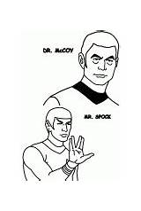 Spock Mccoy Coloriage Pock Monsieur Docteur Plantillas sketch template
