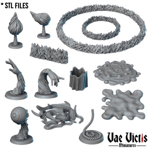 3d printable the spell effects by vae victis miniatures