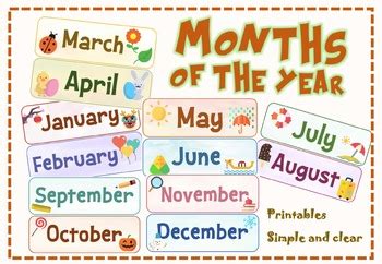 months   year printables classroom management  onqqstuffies