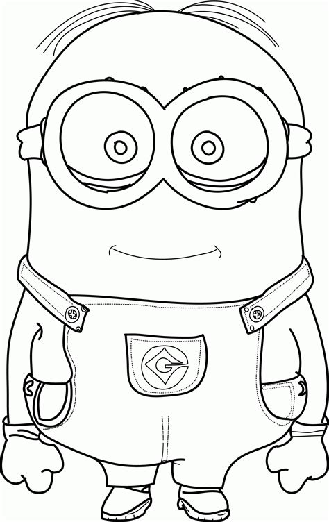 minions coloring pages bob   minions coloring pages