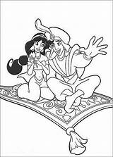 Coloring Aladdin Pages Disney Kids Printable sketch template