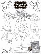 Coloring Ballerina Angelina Pages Printable Book Dance Everfreecoloring Dvd sketch template