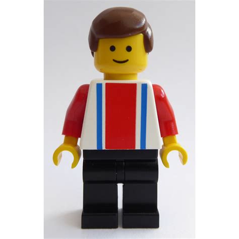 Lego Man With Vertical Striped Top Minifigure Inventory Brick Owl