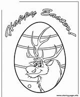 Easter Coloring Egg Pages Sven Colouring Printable sketch template