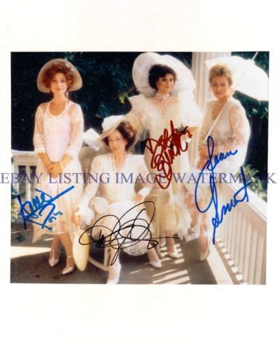 designing women cast signed autographed 8x10 rp photo all 4 dixie carter