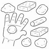 Playdough Clay sketch template