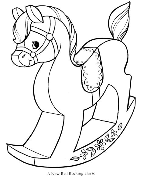 christmas horse coloring pages coloring home