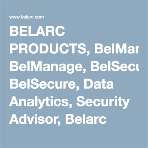 belarc products belmanage belsecure data analytics security advisor belarc advisor data