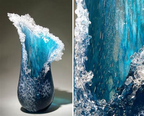 Stunning Ocean Wave Vases By Marsha Blaker And Paul Desomma Design Swan
