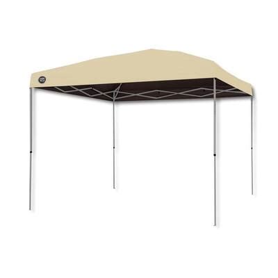 shade tech st  ft   ft instant patio canopy  khaki   home depot