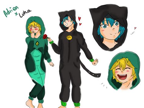 Adrien Agreste X Luka Couffaine Kigurumi By Xaragonx On Deviantart