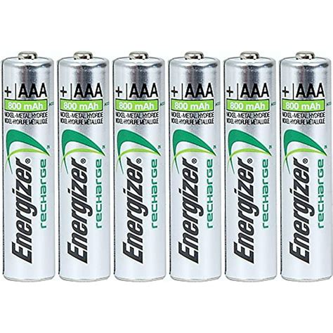energizer aaa rechargeable nimh battery  mah     batteries walmartcom walmartcom