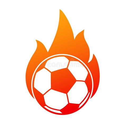 Soccer Ball Fire Football Stock Vector Illustration Of Flame 21008527