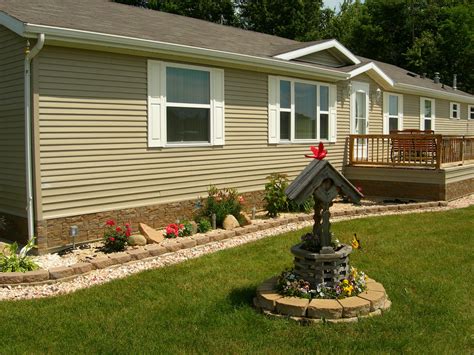 awesome elegant front yard landscaping ideas  mobile homes cnf httpscanadagooses