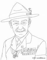 Baden Powell Lord Robert Scouts Pages Coloring Girl Colouring People Beaver Brownie Scout Guides Traditions Activities sketch template