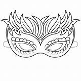 Mask Coloring Venetian Pages Printable Butterfly Masks Template Masquerade Supercoloring Kids Categories Drawing Gras Mardi sketch template