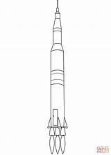 Coloring Rocket Apollo Pages Printable Drawing Supercoloring Paper Categories sketch template
