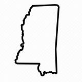 State Mississippi Geography Usa Map Icon Editor Open Thick sketch template